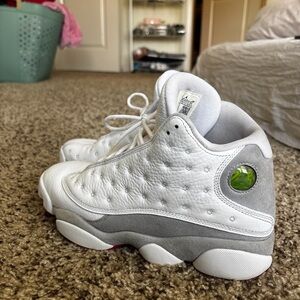 Jordan White and Gray Athletic Shoes